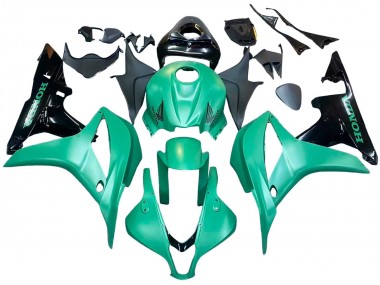 2007-2008 Honda CBR600RR Bike Fairings - Green Glossy Black