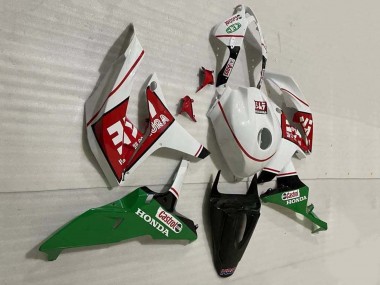 2007-2008 Honda CBR600RR Motorcycle Fairings - White Green Red Castrol