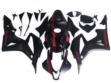 2007-2008 Honda CBR600RR Motorcycle Fairings - Matte Black Red