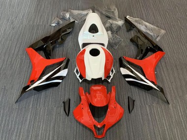 2007-2008 Honda CBR600RR Motorcycle Fairing Kits - White Red Glossy Black