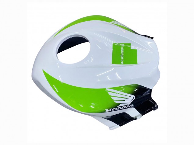 2009-2012 Honda CBR600RR Motorcycle Fairings - White Green Glossy Black Hannspree