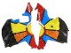 2009-2012 Honda CBR600RR Motorcycle Fairings - Black Multicolor MoviStar