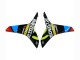 2009-2012 Honda CBR600RR Motorcycle Fairings - Black Multicolor MoviStar