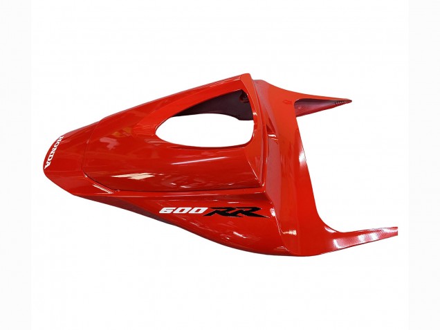 2009-2012 Honda CBR600RR Motorcycle Fairings - Red Glossy Black Matte Black Stripe