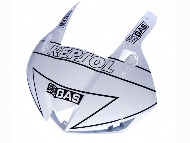 2013-2023 Honda CBR600RR Motorcycle Fairings - White Glossy Black Repsol