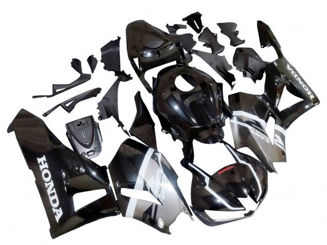 2013-2023 Honda CBR600RR Motorcycle Fairings - Silver Glossy Black