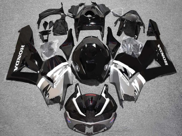 2013-2023 Honda CBR600RR Motorcycle Fairings - Silver Glossy Black