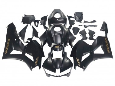 2013-2023 Honda CBR600RR Motorcycle Fairings - Matte Black Gold Decals