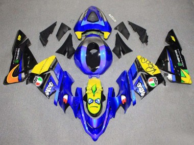 2004-2005 Kawasaki ZX10R Motorcycle Fairing - Green Black Ninja