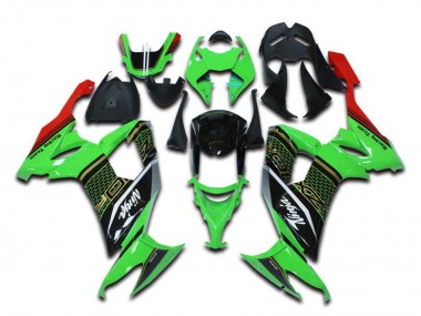 2006-2007 Kawasaki ZX10R Motorcycle Fairings - Green Red Black