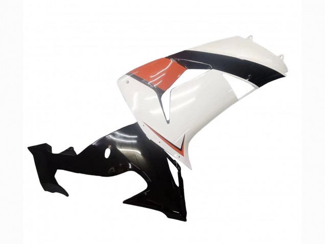 2006-2007 Kawasaki ZX10R Motorcycle Fairings - White Orange Black