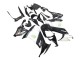 2008-2010 Kawasaki ZX10R Motorcycle Fairings - Glossy Black White Green Monster Elf