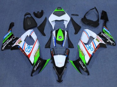 2008-2010 Kawasaki ZX10R Motorcycle Fairings - White Fluorescent Green Red Black