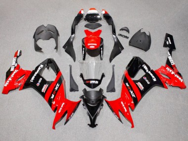 2008-2010 Kawasaki ZX10R Motorcycle Fairings - Red Black Kick Elf