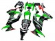 2008-2010 Kawasaki ZX10R Motorcycle Fairings - Green White Red Black Monster Elf 66