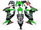 2008-2010 Kawasaki ZX10R Motorcycle Fairings - Green White Red Black Monster Elf 66