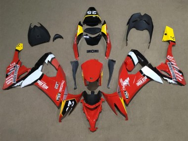 2008-2010 Kawasaki ZX10R Motorcycle Fairings - Red Yellow White Black
