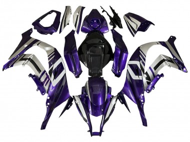 2008-2010 Kawasaki ZX10R Motorcycle Fairings - Purple Silver Black