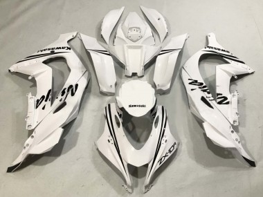 2016-2020 Kawasaki ZX10R Motorcycle Fairings - White Black