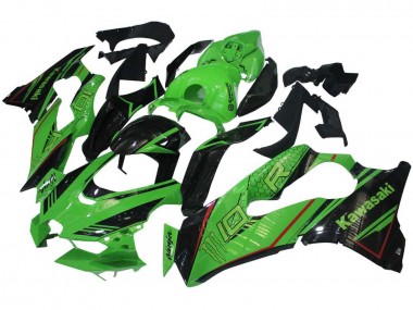 2021-2025 Kawasaki ZX10R Motorcycle Fairings - Green Glossy Black