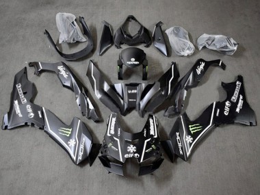 2021-2025 Kawasaki ZX10R Motorcycle Fairings - Glossy Black Green White Elf Snow Monster