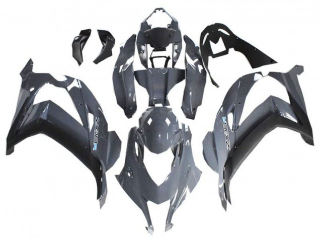 2021-2025 Kawasaki ZX10R Motorcycle Fairings - Grey Black