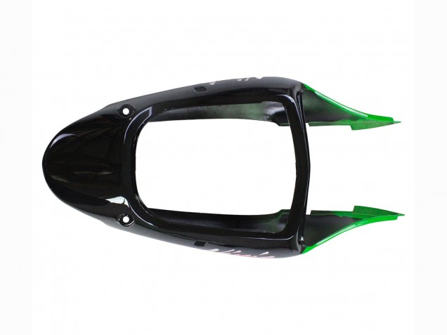 1998-1999 Kawasaki ZX6R Motorcycle Fairings - Green White Glossy Black
