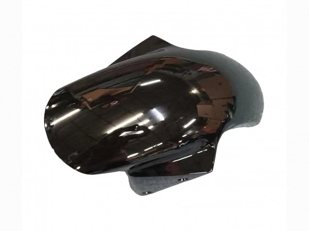 2003-2004 Kawasaki ZX6R Motorcycle Fairings - Glossy Black Red Flame