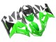 2005-2006 Kawasaki ZX6R Motorcycle Fairings - Green Black Ninja