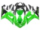 2005-2006 Kawasaki ZX6R Motorcycle Fairings - Green Black Ninja