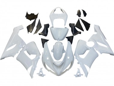 2005-2006 Kawasaki ZX6R Motorcycle Fairings - White
