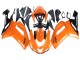 2007-2008 Kawasaki ZX6R Motorcycle Fairings - Orange Black Ninja