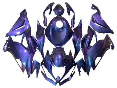 2019-2022 Kawasaki ZX6R Motorcycle Fairings - Purple Blue