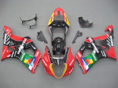 2003-2004 Suzuki GSXR 1000 Motorcycle Fairings - Red Yellow Blue Green Black JOMO