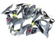 2009-2016 Suzuki GSXR 1000 Motorcycle Fairings - Grey Neon Yellow Black Motul
