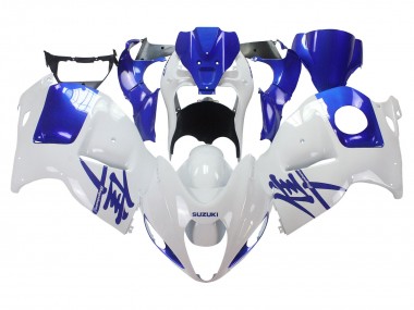 1996-2007 Suzuki GSXR 1300 Hayabusa Motorcycle Fairings - White Blue Hayabusa