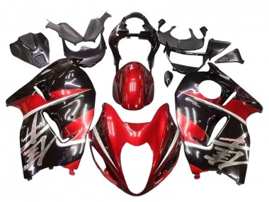1996-2007 Suzuki GSXR 1300 Hayabusa Motorcycle Fairings - Red Glossy Black Hayabusa
