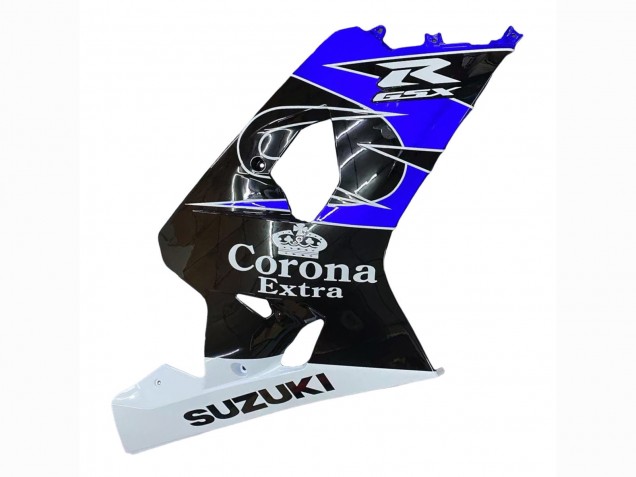 2004-2005 Suzuki GSXR 600 / GSXR 750 Motorcycle Fairing - White Blue Black Corona Motul
