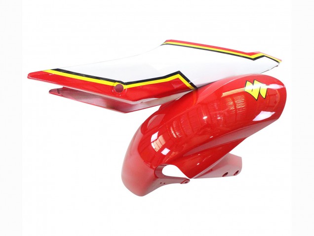 2004-2005 Suzuki GSXR 600 / GSXR 750 Motorcycle Fairings - White Red Yellow Michelin Texaon Heron 7