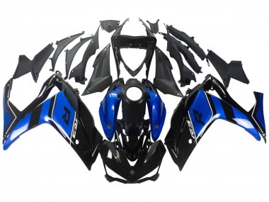 2015-2018 Yamaha YZF R3/R25 Motorcycle Fairing - Blue Glossy Black