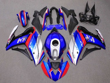 2015-2018 Yamaha YZF R3/R25 Motorcycle Fairings - Blue Silver Red Black Castrol