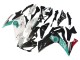 2015-2018 Yamaha YZF R3/R25 Motorcycle Fairings - White Green Glossy Black