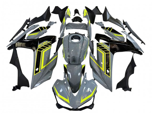 2015-2018 Yamaha YZF R3/R25 Motorcycle Fairings - Nardo Grey Neon Yellow Black