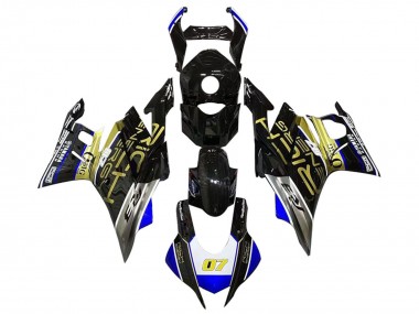 2019-2021 Yamaha YZF R3/R25 Motorcycle Fairings - White Blue Black Gold Trick Star 07