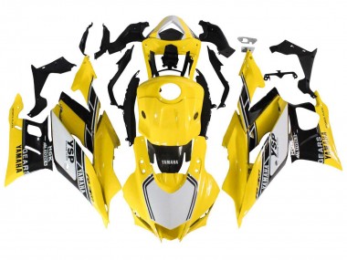 2019-2021 Yamaha YZF R3/R25 Motorcycle Fairings - Yellow White Black Stripe