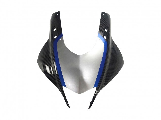 2022-2024 Yamaha YZF R3/R25 Motorcycle Fairings - Black Carbon Fiber Style Silver Blue