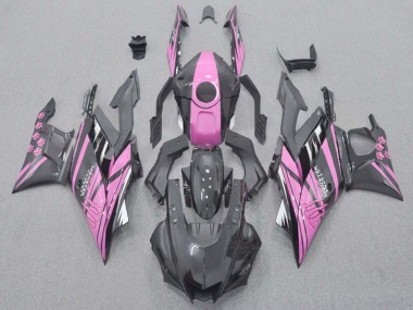 2022-2024 Yamaha YZF R3/R25 Motorcycle Fairings - Pink Black Monster
