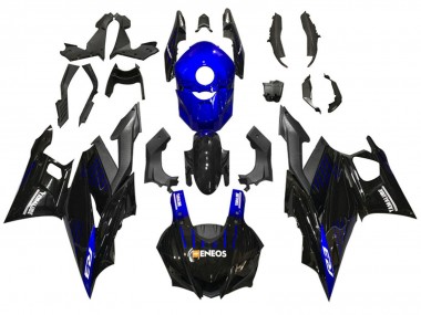 2022-2024 Yamaha YZF R3/R25 Motorcycle Fairings - Blue Black ENEOS Yamalube
