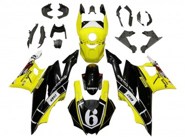 2022-2024 Yamaha YZF R3/R25 Motorcycle Fairings - Yellow White Black Lenovo 6