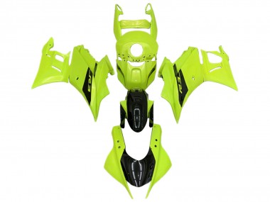 2022-2024 Yamaha YZF R3/R25 Motorcycle Fairings - Neon Green Glossy Black